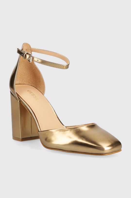 Обувки с дебел ток Guess Kiella FL5KIE.LEL03.GOLD злато SS23