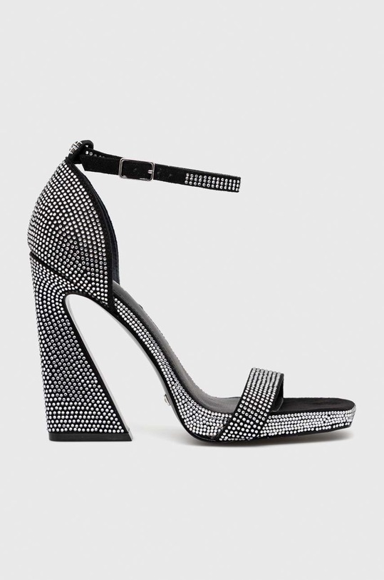 Σανδάλια Guess Morra3 χοντρό τακούνι ασημί FL5MR3.ESU03.BLACK