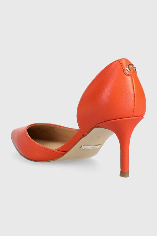 Παπούτσια Δερμάτινες γόβες Guess Mystic FL5MYS.LEA08.ORANG πορτοκαλί