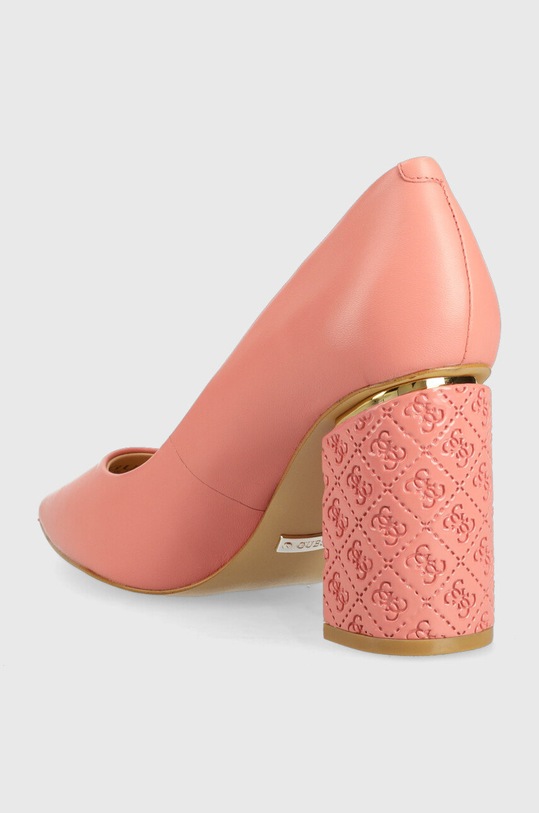 Obuwie Guess czółenka skórzane Pialy FL5PIA.LEA08.CORAL pomarańczowy