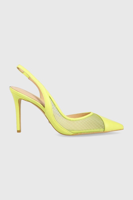 Γόβες παπούτσια Guess Piano υφασμάτινο πράσινο FL5PNO.LEA05.LIME