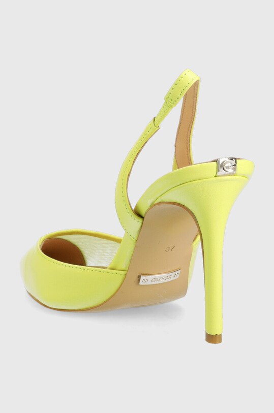 Παπούτσια Γόβες παπούτσια Guess Piano FL5PNO.LEA05.LIME πράσινο