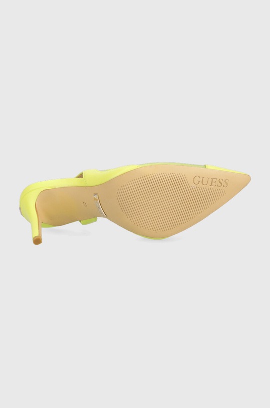 Γόβες παπούτσια Guess Piano FL5PNO.LEA05.LIME πράσινο