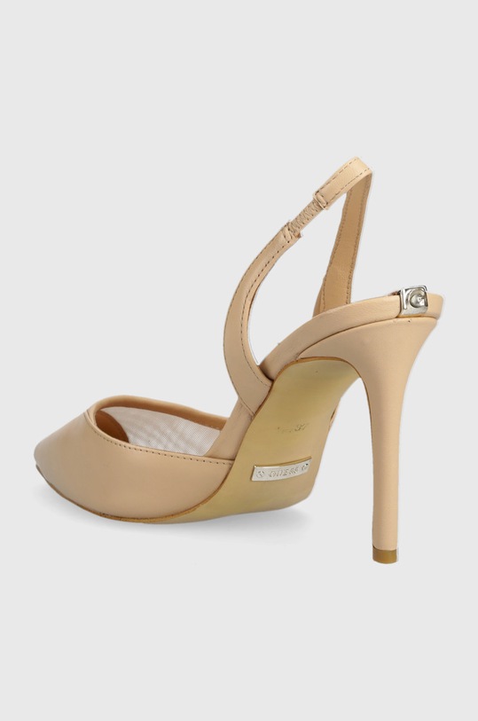 Obuwie Guess szpilki Piano FL5PNO.LEA05.NUDE beżowy