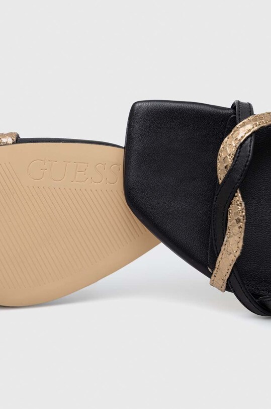 Сандалі Guess Syivia чорний FL5SYV.LEA03.BLACK