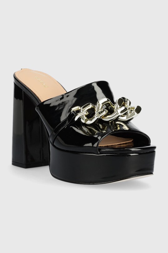 Guess klapki Xanthe FL5XAN.PAT03.BLACK czarny SS23
