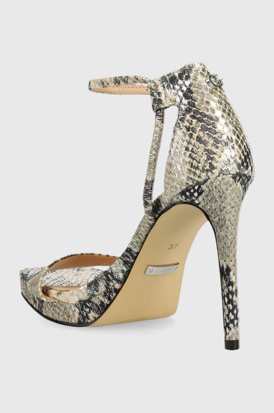 Obuwie Guess sandały skórzane zoila FL5ZOI.LEP03.BEIGE beżowy