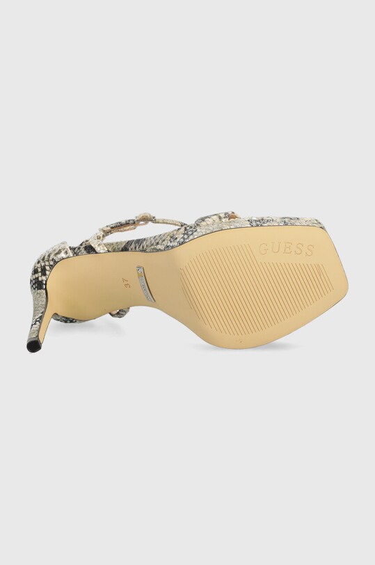 Guess sandały skórzane zoila FL5ZOI.LEP03.BEIGE beżowy