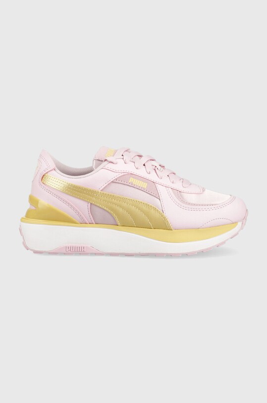 Кроссовки Puma Cruise Rider NU Satin Wns имитация натуральной кожи розовый 389923