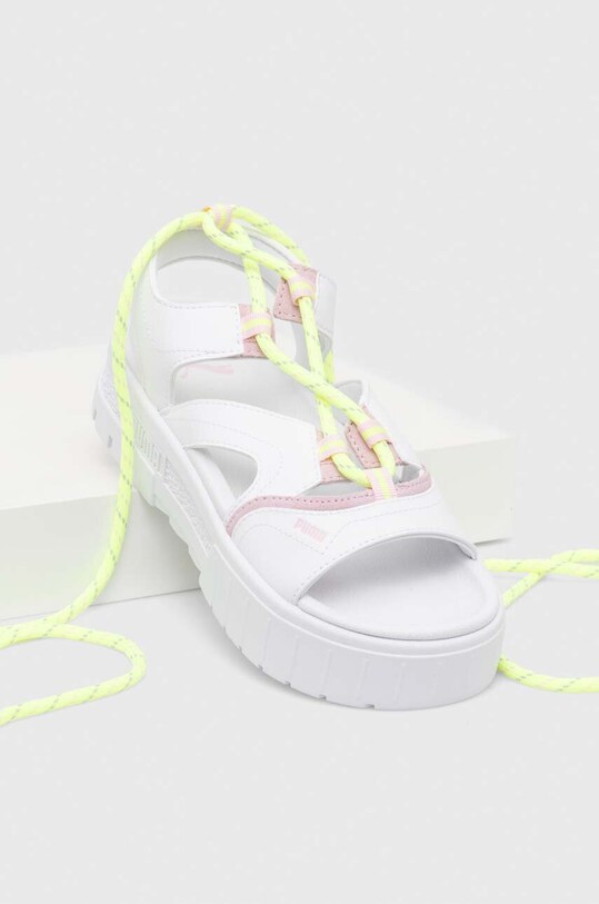 Puma sandals Mayze Sandal Laces Pop Wns 390638 white SS23