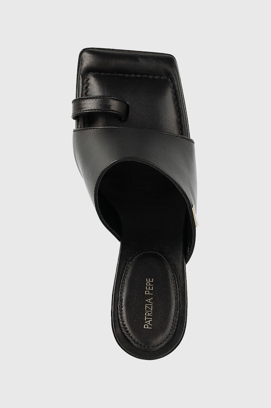 Patrizia Pepe klapki skórzane czarny 8X0039.L048.K103