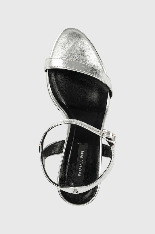 Kožené sandále Patrizia Pepe strieborná 8X0057.L031.S298