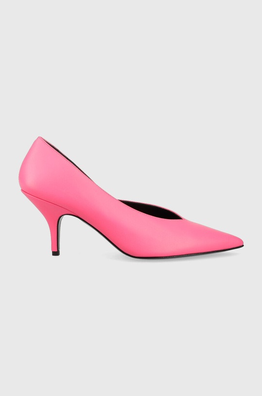 Patrizia Pepe szpilki skórzane 5-8 cm różowy 8Z0079.L048.M443