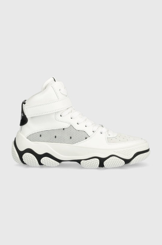 Red Valentino sneakersy skórzane skóra zamszowa biały 2Q2S0G39UTZ.0BO