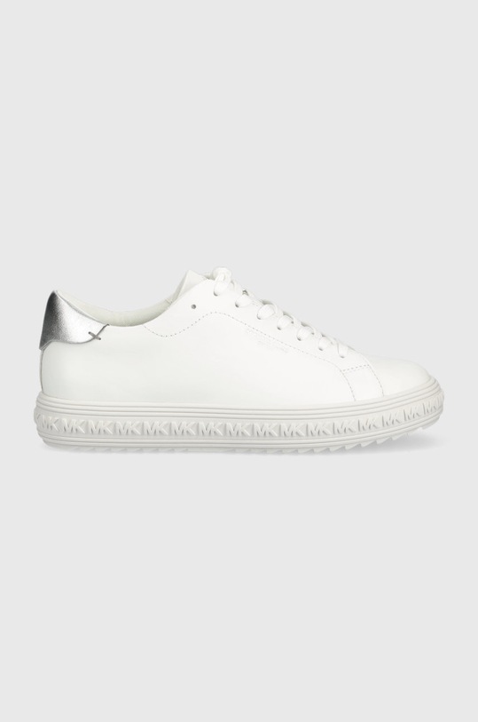 MICHAEL Michael Kors sneakersy skórzane Grove płaska biały 43F2GVFS7L.085
