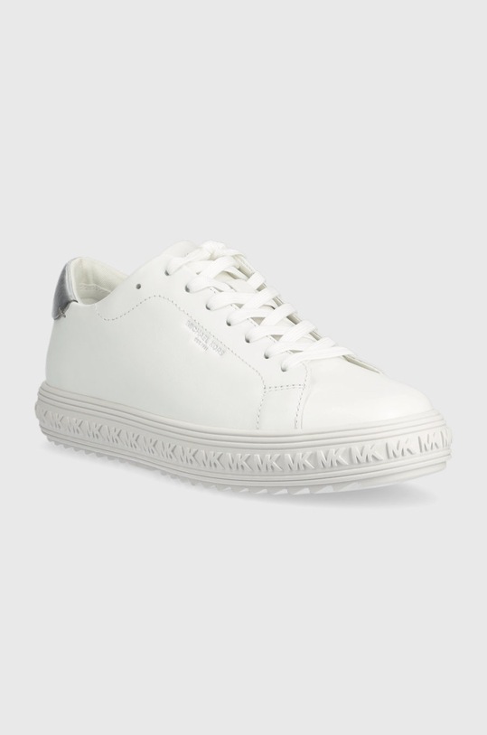 MICHAEL Michael Kors sneakersy skórzane Grove 43F2GVFS7L.085 biały SS23
