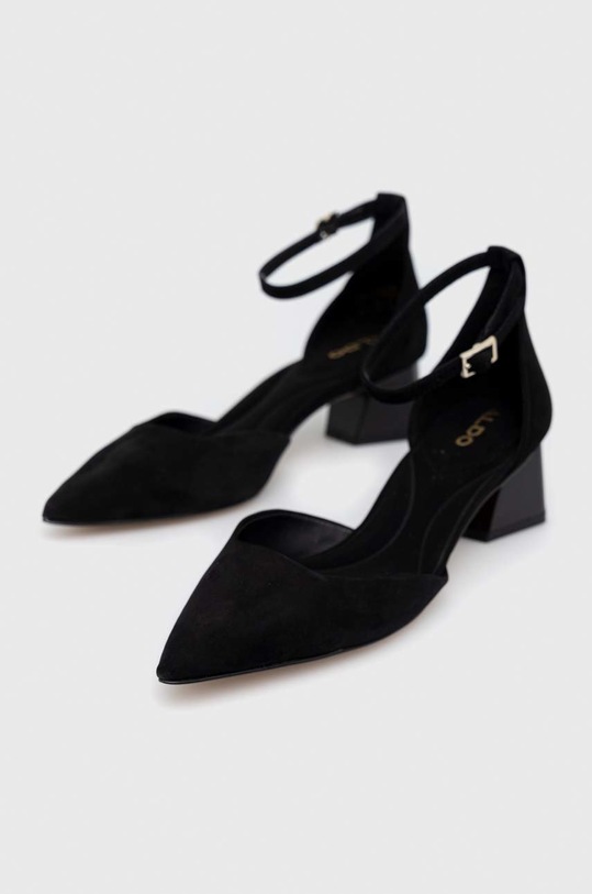 Велурени обувки с дебел ток Aldo Sabiya 13542790.SABIYA черен SS23