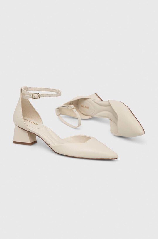 Кожени обувки с дебел ток Aldo Sabiya 13542792.SABIYA бежов SS23