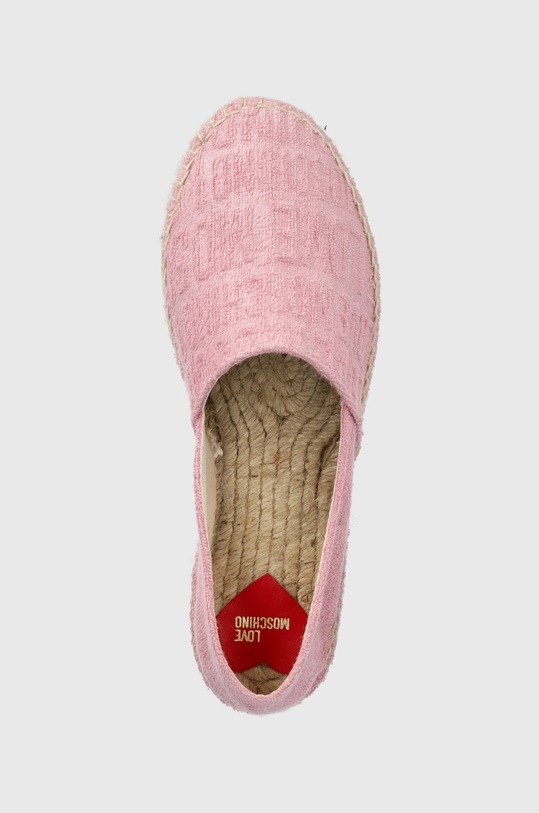 Love Moschino espadryle Scarpad Espam 35 różowy JA10313G1GJM1600