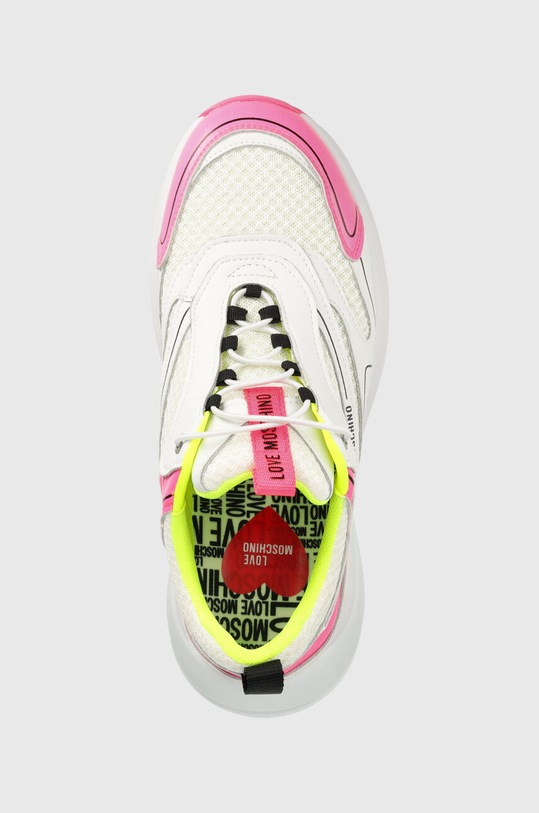 Love Moschino sneakers Sneakerd Sporty 50 alb JA15025G1GIQ510B