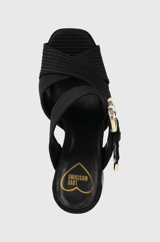 Love Moschino papucs Sabotd Quadra 120 fekete JA2809CG1GJL0000