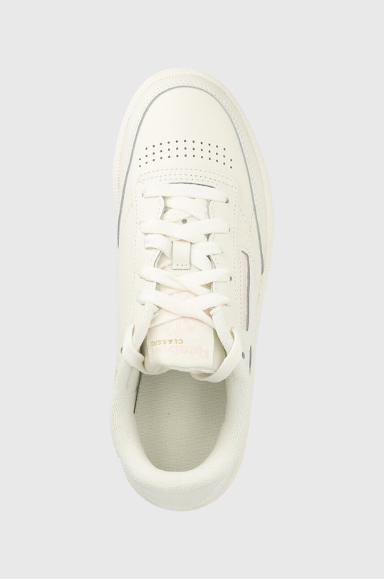 Reebok Classic sneakersy skórzane Club C 85 beżowy GY9737