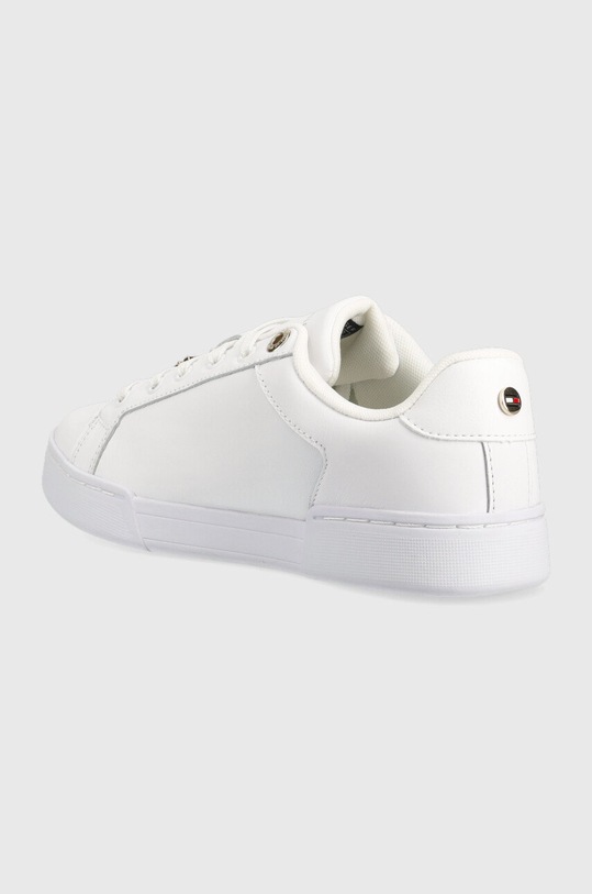 Obuća Kožne tenisice Tommy Hilfiger COURT SNEAKER WITH LACE HARDWARE FW0FW06908 bijela