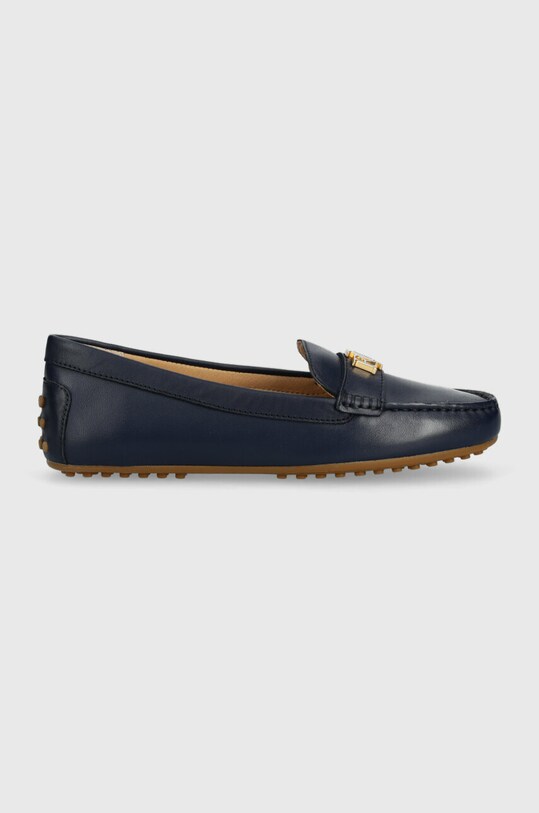 Δερμάτινα μοκασίνια Lauren Ralph Lauren Barnsbury Barnsbury φλατ σκούρο μπλε 802852847007.410