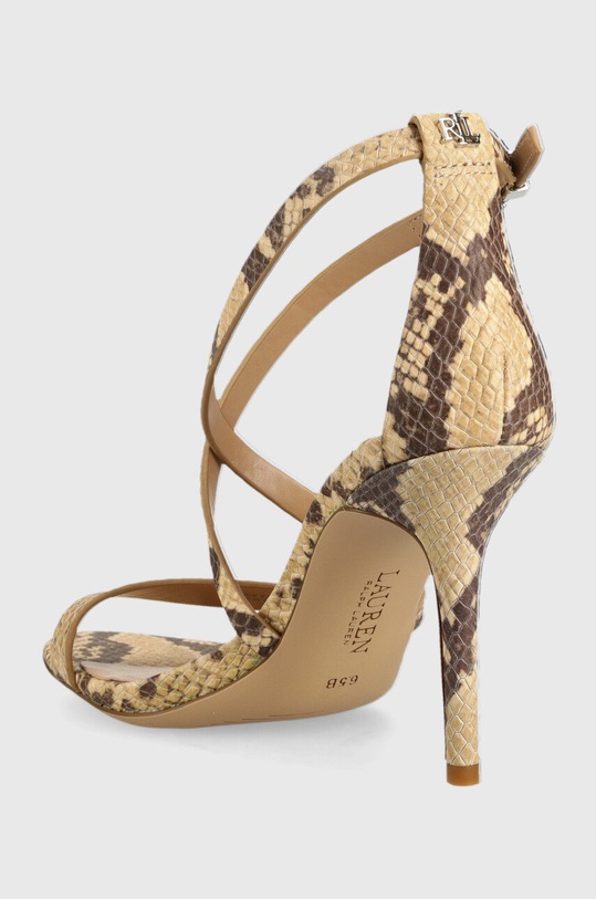 Încălțăminte Lauren Ralph Lauren sandale de piele Gabriele 802891406001.250 bej