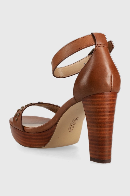 Obuwie Lauren Ralph Lauren sandały skórzane Sylvia 802891411001.270 brązowy