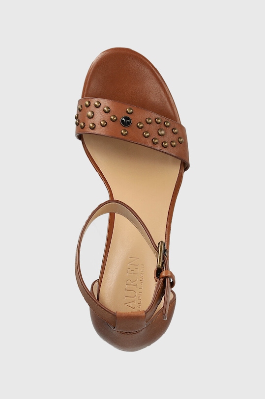 Lauren Ralph Lauren sandały skórzane Sylvia brązowy 802891411001.270
