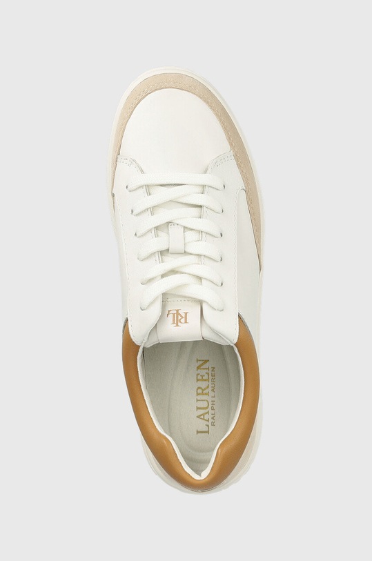 Lauren Ralph Lauren sneakersy skórzane Hailey biały 802891470001.100