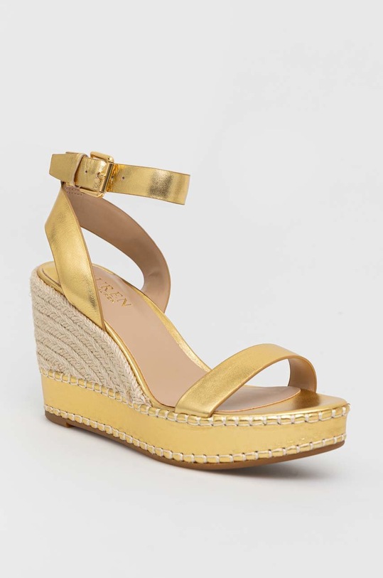 Δερμάτινα σανδάλια Lauren Ralph Lauren 802898505001 802898505001.710 χρυσαφί SS23