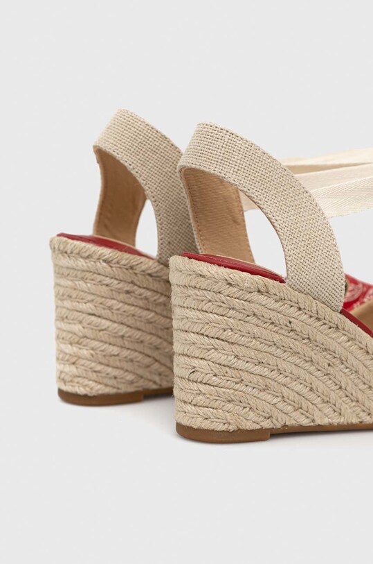 Încălțăminte Lauren Ralph Lauren espadrile 802898509001 802898509001.600 rosu