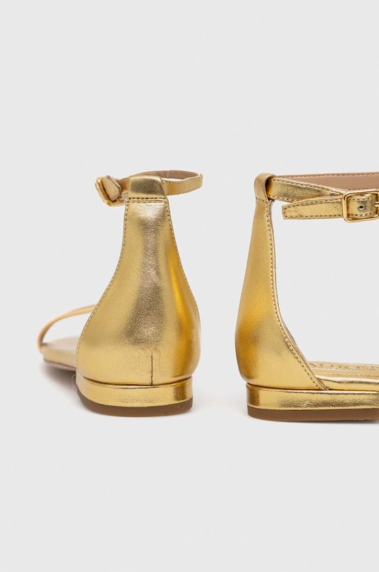 Obuwie Lauren Ralph Lauren sandały skórzane Elise 802900075001.710 złoty