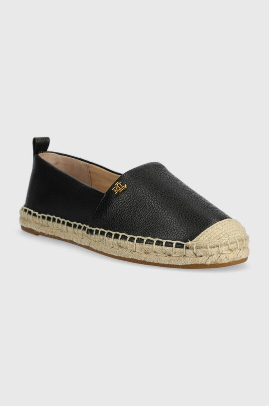 Шкіряні еспадрилі Lauren Ralph Lauren Cameryn IV 802905304001.001 чорний SS25