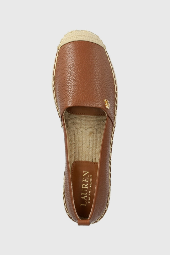 Lauren Ralph Lauren espadryle skórzane Cameryn IV brązowy 802905304002.270