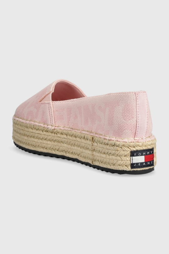 Obuwie Tommy Jeans espadryle LOGOMANIA ESPADRILLE EN0EN02079 różowy