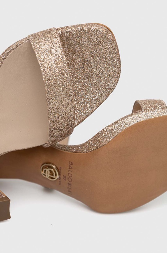 Baldowski sandały skórzane złoty D04290.4742.001