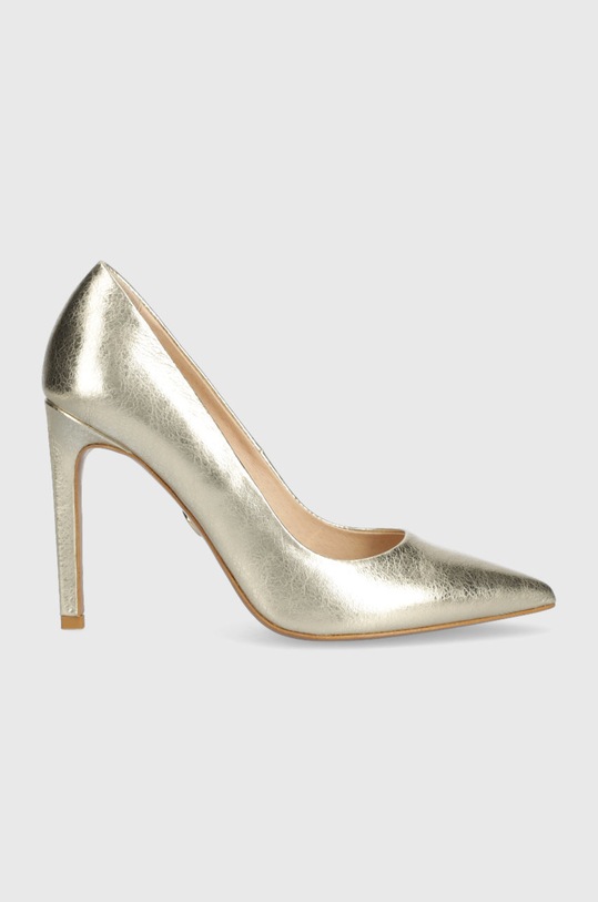 Kožené lodičky Baldowski usňová koža zlatá D00580.1451.329