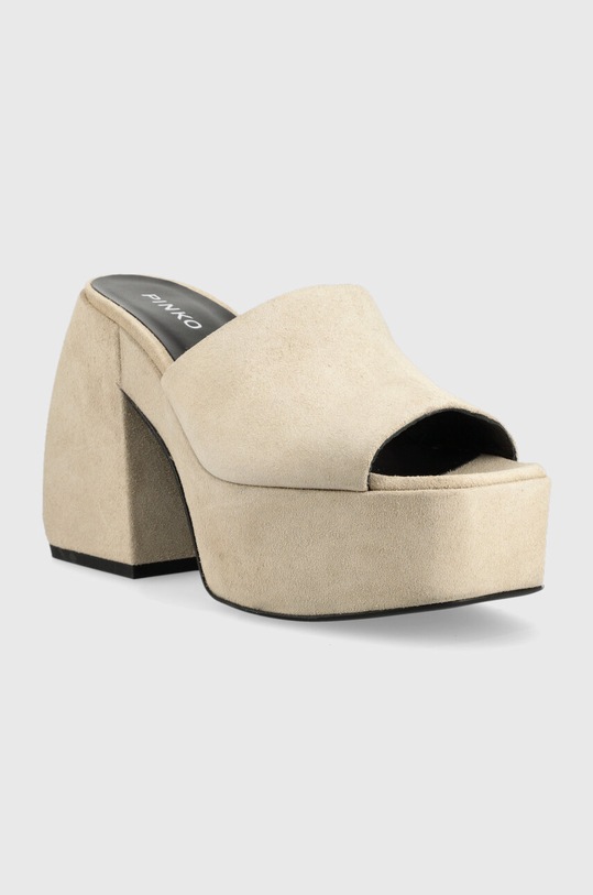 Semišové šľapky Pinko Margaux 100653.A0N8.C70 béžová SS23