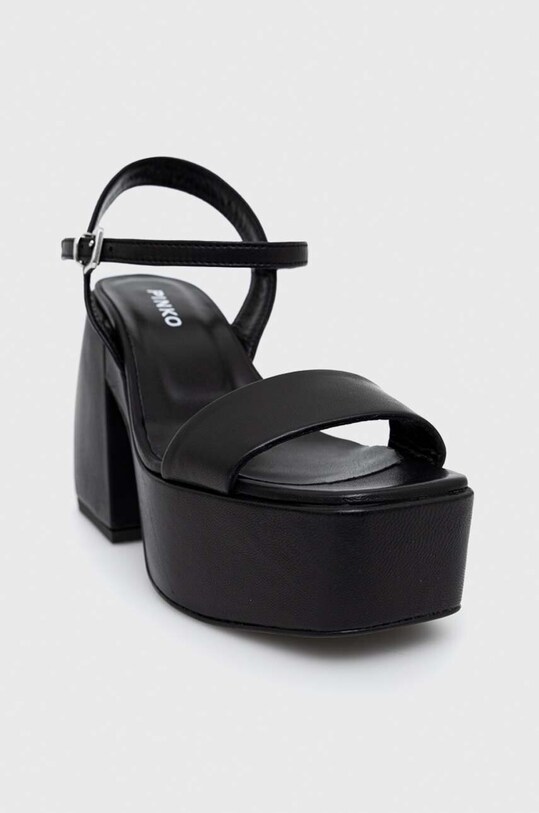 Pinko sandale de piele Fantine 100655.A0N9.Z99 negru