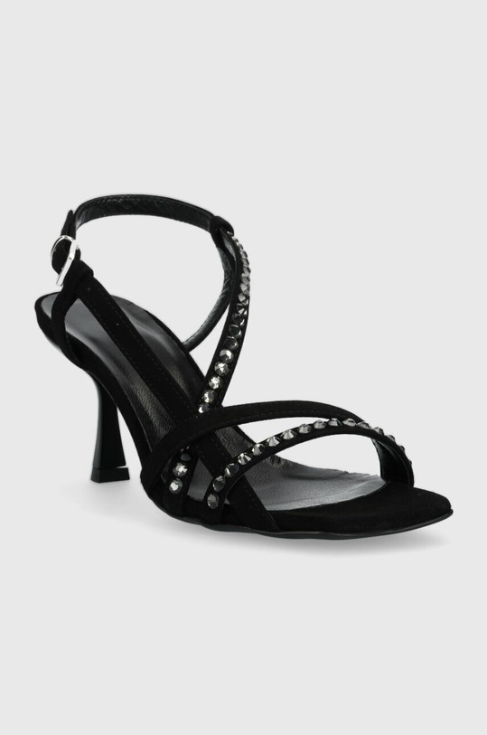 Pinko sandały zamszowe Anais 100670.A0NZ.Z99 czarny SS23