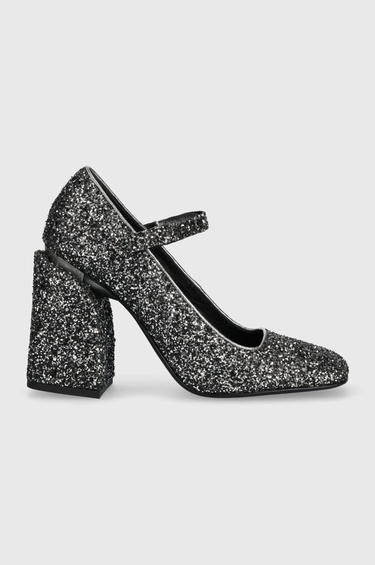 Lodičky Pinko Claudie Mary Jane sloupkový stříbrná 100862.A0O4.ZZI