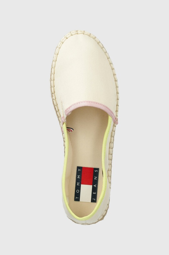 Еспадрили Tommy Jeans FLATFORM ESPADRILLE бежов EN0EN02078