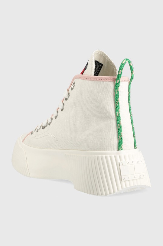 Obuwie Tommy Jeans trampki VULC PLAT. CANVAS MC EN0EN02091 biały