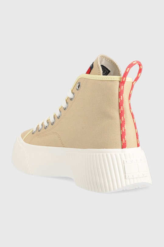Boty Kecky Tommy Jeans VULC PLAT. CANVAS MC EN0EN02091 béžová