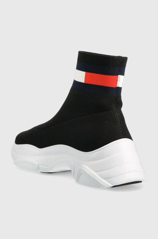 Boty Sneakers boty Tommy Jeans SOCK BOOT EN0EN02104 černá