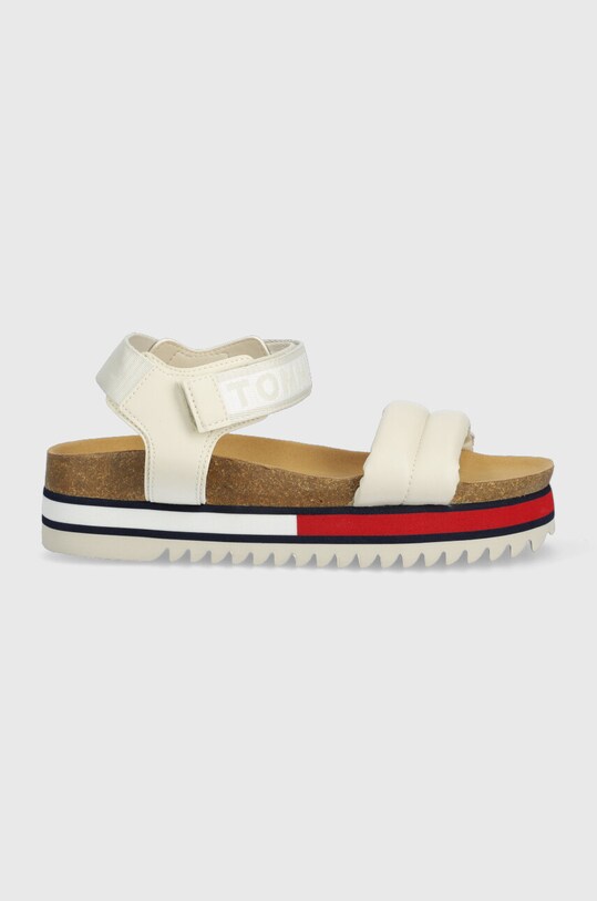 Сандали Tommy Jeans FLAG OUTSOLE SANDAL платформа бежов EN0EN02122