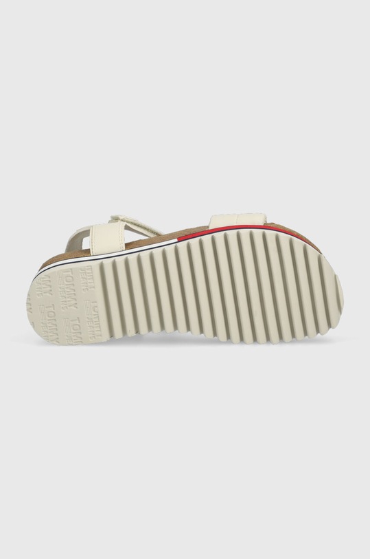 Tommy Jeans sandały FLAG OUTSOLE SANDAL EN0EN02122 beżowy
